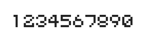 5×6数字点阵字体 ddN56AB1777