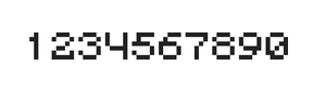 5×6数字点阵字体 ddN56AB1779