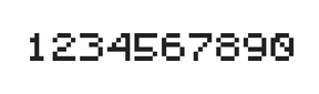 5×6数字点阵字体 ddN56AB1806