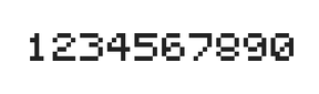 5×6数字点阵字体 ddN56AB1811