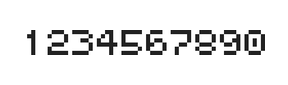 5×6数字点阵字体 ddN56AB1813