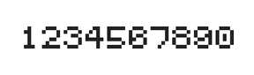 5×6数字点阵字体 ddN56AB1815