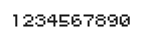 5×6数字点阵字体 ddN56AB1816