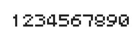 5×6数字点阵字体 ddN56AB1817
