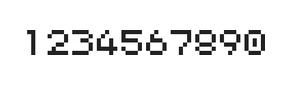 5×6数字点阵字体 ddN56AB1822