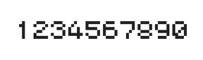 5×6数字点阵字体 ddN56AB1823
