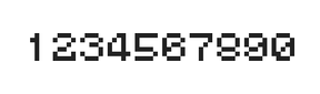 5×6数字点阵字体 ddN56AB1826