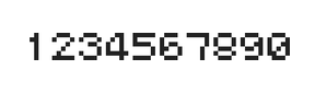 5×6数字点阵字体 ddN56AB1827