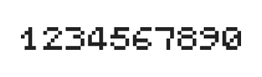 5×6数字点阵字体 ddN56AB1830