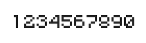5×6数字点阵字体 ddN56AB1838