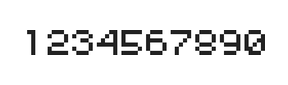 5×6数字点阵字体 ddN56AB1843