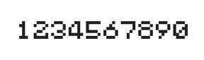5×6数字点阵字体 ddN56AB1844