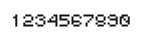 5×6数字点阵字体 ddN56AB1852