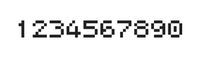 5×6数字点阵字体 ddN56AB1854