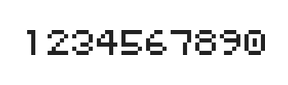 5×6数字点阵字体 ddN56AB1866