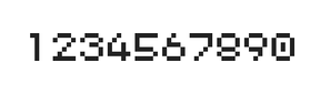5×6数字点阵字体 ddN56AB1885