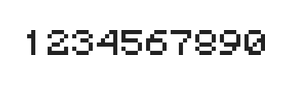5×6数字点阵字体 ddN56AB1912