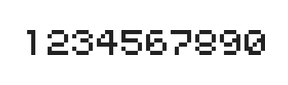 5×6数字点阵字体 ddN56AB1914