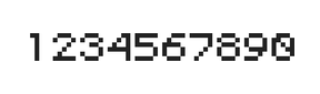 5×6数字点阵字体 ddN56AB1918