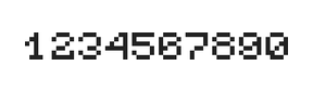 5×6数字点阵字体 ddN56AB1919