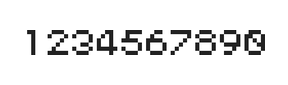 5×6数字点阵字体 ddN56AB1920