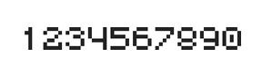 5×6数字点阵字体 ddN56AB1921