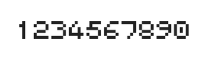 5×6数字点阵字体 ddN56AB1925