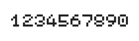 5×6数字点阵字体 ddN56AB1935