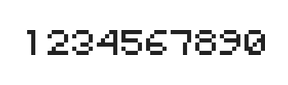 5×6数字点阵字体 ddN56AB1937