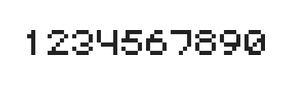5×6数字点阵字体 ddN56AB1945
