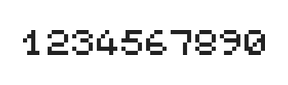 5×6数字点阵字体 ddN56AB1955