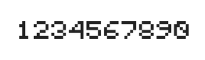 5×6数字点阵字体 ddN56AB1956