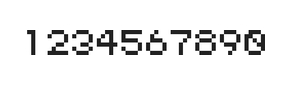 5×6数字点阵字体 ddN56AB1963