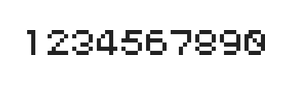 5×6数字点阵字体 ddN56AB1964