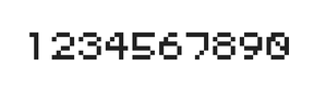 5×6数字点阵字体 ddN56AB1970