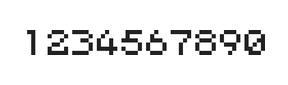 5×6数字点阵字体 ddN56AB1971