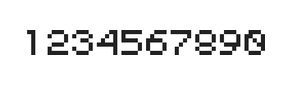 5×6数字点阵字体 ddN56AB1977