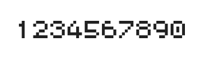 5×6数字点阵字体 ddN56AB1983
