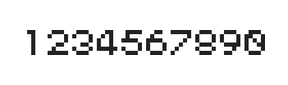 5×6数字点阵字体 ddN56AB1988