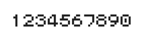 5×6数字点阵字体 ddN56AB1994