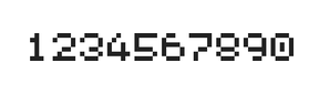 5×6数字点阵字体 ddN56AB1995