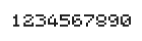 5×6数字点阵字体 ddN56AB1997