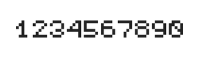 5×6数字点阵字体 ddN56AB1998