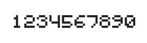5×6数字点阵字体 ddN56AB1999