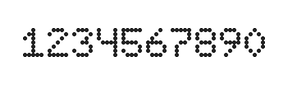 5×7数字点阵字体 ddN57AA0041