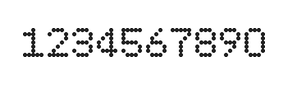 5×7数字点阵字体 ddN57AA0086