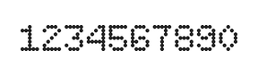 5×7数字点阵字体 ddN57AA0099