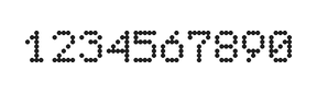 5×7数字点阵字体 ddN57AA0126