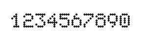 5×7数字点阵字体 ddN57AA0154