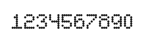 5×7数字点阵字体 ddN57AA0226